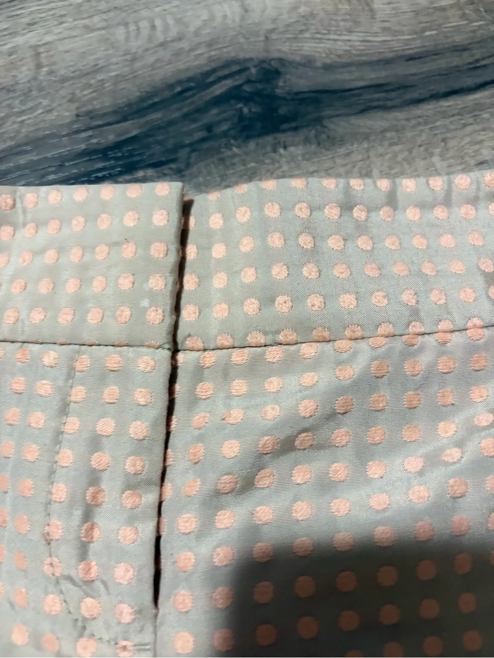 LOFT Peach Dot Textured Bermuda Shorts